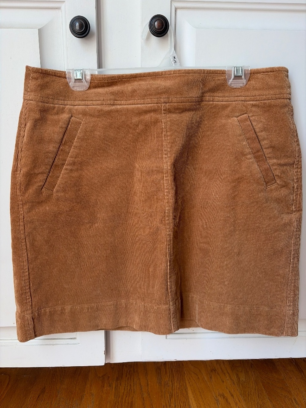 Loft corduroy tan mini skirt